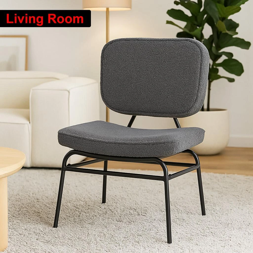 Hivvago Cozy Reading Chair with Upholstered Finish and Foam Padding