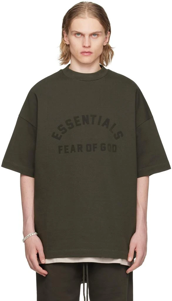 Fear of God ESSENTIALS Gray Crewneck T-Shirt 1