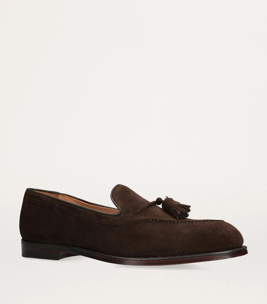 Crockett & Jones Suede Cavendish Tassel Loafers 3