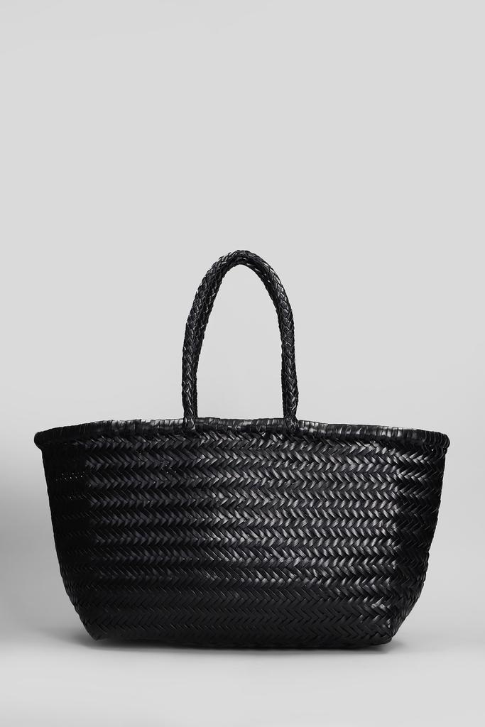Shop Bamboo Triple Jump Tote In Black Leather on Sale at