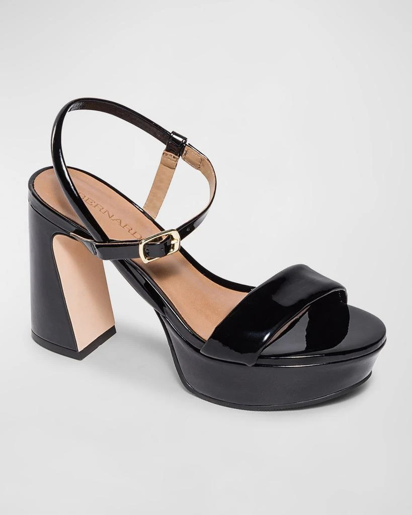 Bernardo Patent  Ankle-Strap Platform Sandals 2