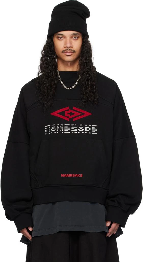 NAMESAKE Black Chester Pullover Hoodie 1