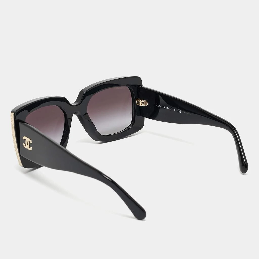 Chanel Chanel Black/Gold Gradient 5435 CC Metal Rectangular Sunglasses 3