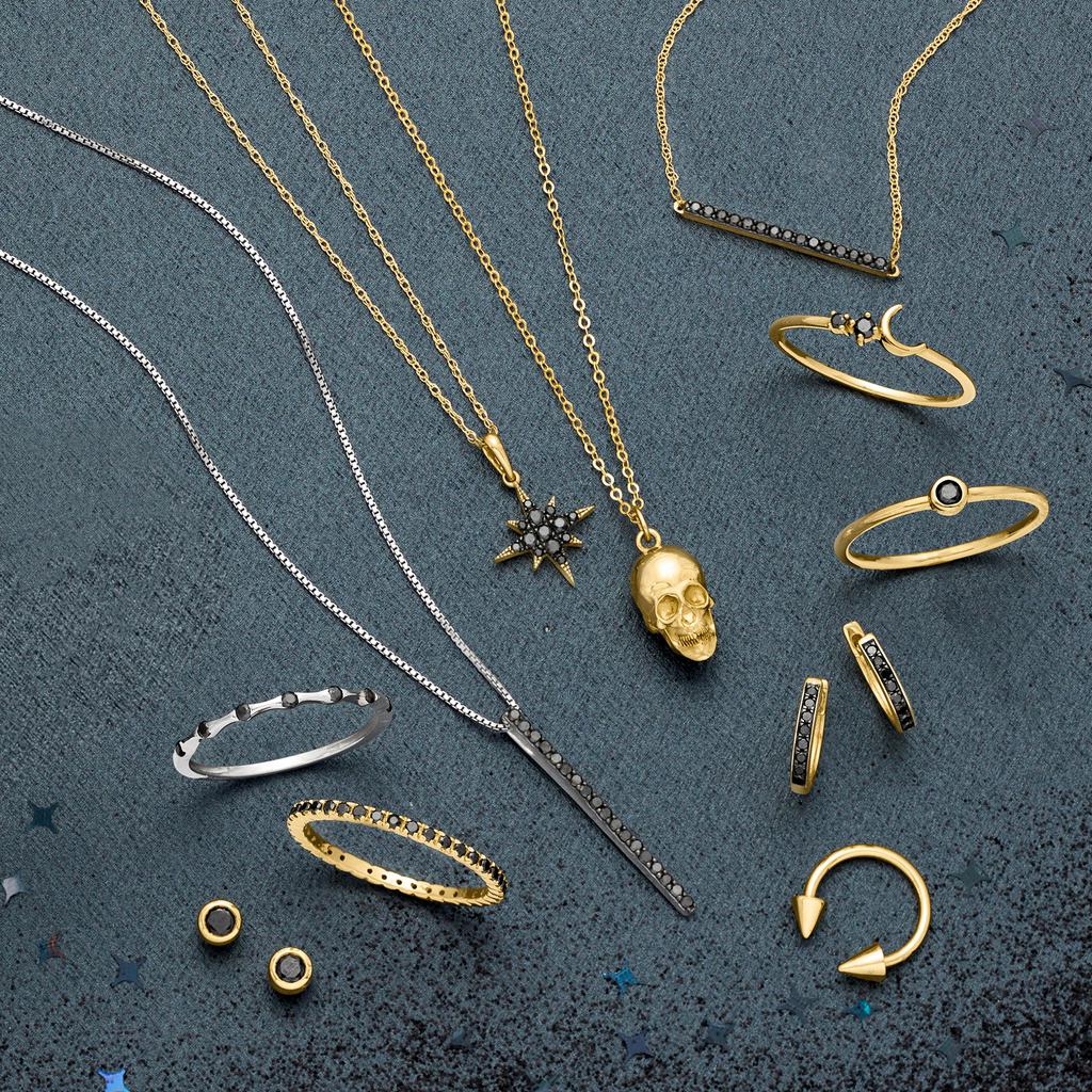 RS Pure RS Pure by Ross-Simons Italian 14kt Yellow Gold Skull Pendant Necklace