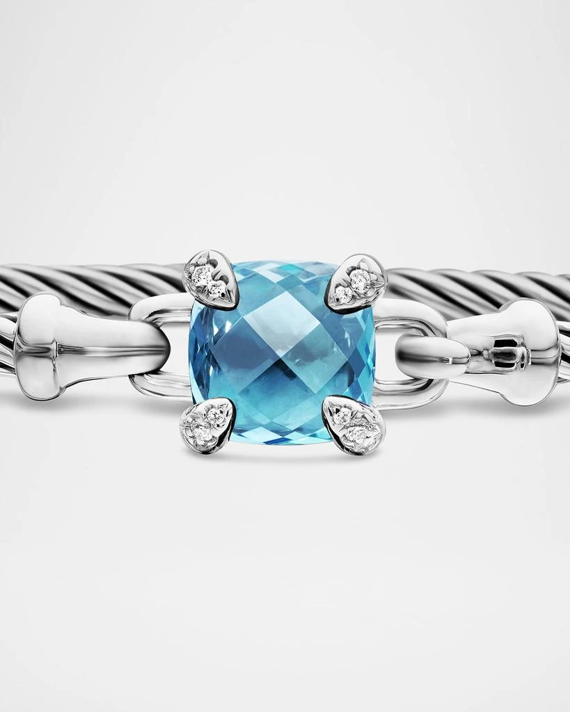 David Yurman Chatelaine Pave Prong Bracelet with Stone 4