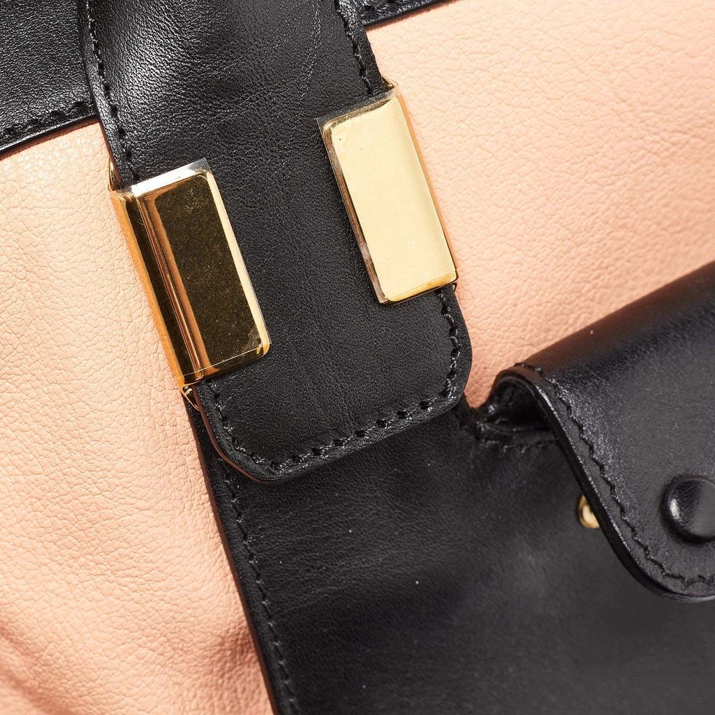 Chloé Chloe Orange/Black Leather Alice Satchel 6
