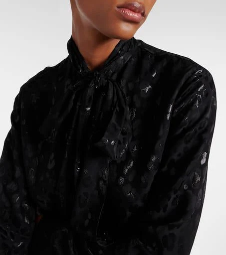 Versace Jacquard satin blouse 4