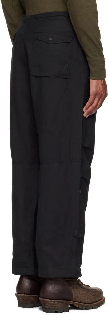 MAHARISHI Black Original Loose Fit Snopants Trousers 3