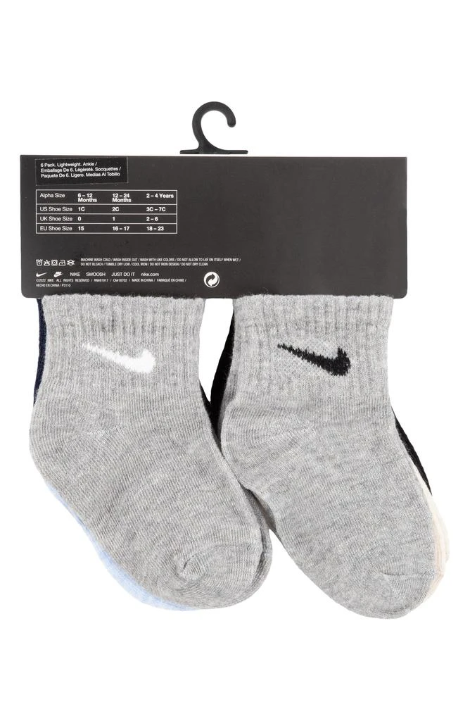 NIKE Assorted 6-Pack Cotton Blend Socks 4