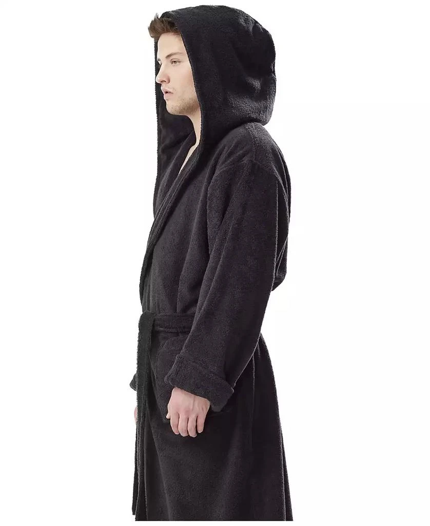 ARUS Men's Thick Full Ankle Length Hooded Turkish Cotton Bathrobe 2