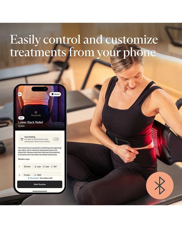 Therabody ThermBack Heat, Vibration & LED Wrap for Back Pain 8