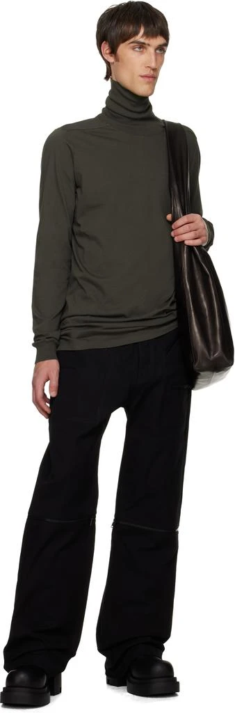 Rick Owens Black Concordians Bonotto Strobe Convertible Jeans 4