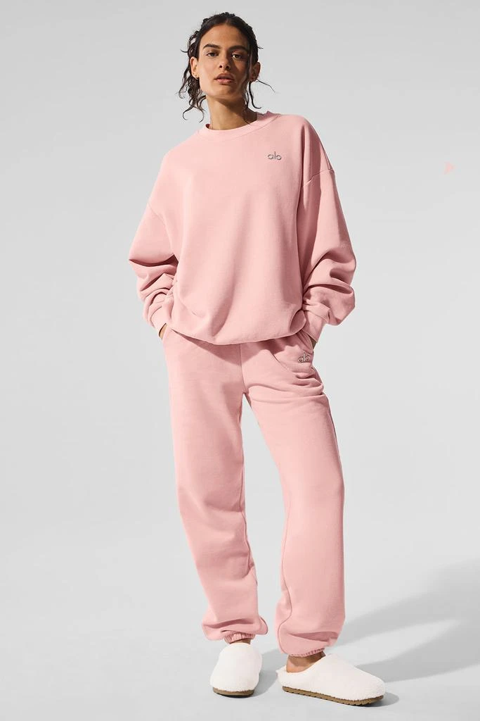 Alo Accolade Crew Neck Pullover - Pink Quartz 5
