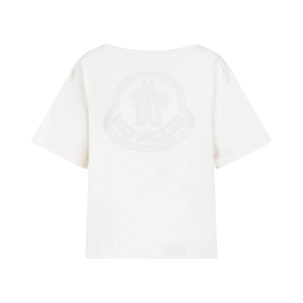 Shop Moncler Embroidered Logo T-Shirt on Sale at BeyondStyle – Get