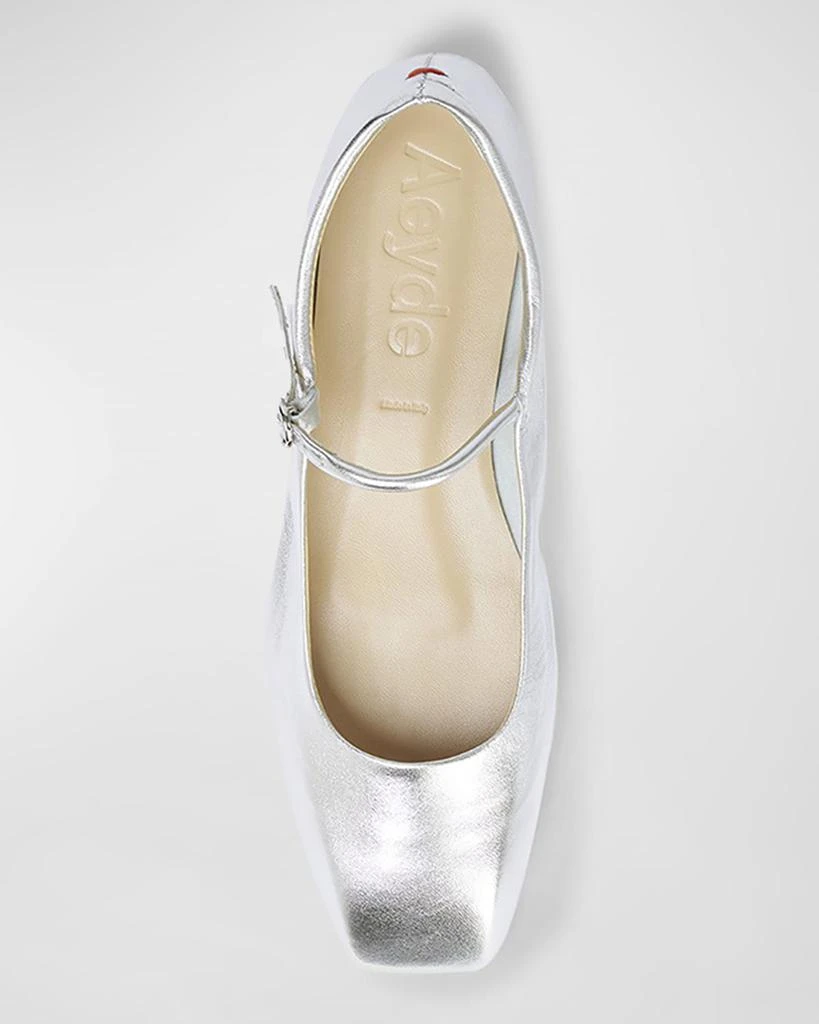 AEYDE Uma Metallic Mary Jane Ballerina Flats 6