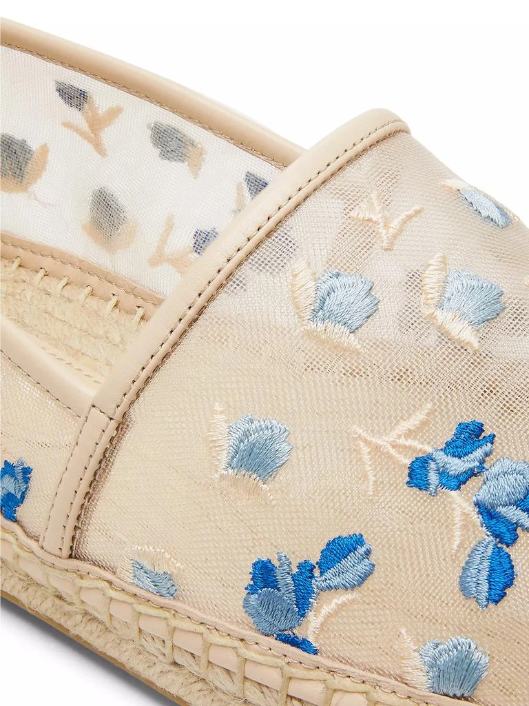 Stuart Weitzman BareItAll Floral-Embroidered Mesh Espadrilles 5