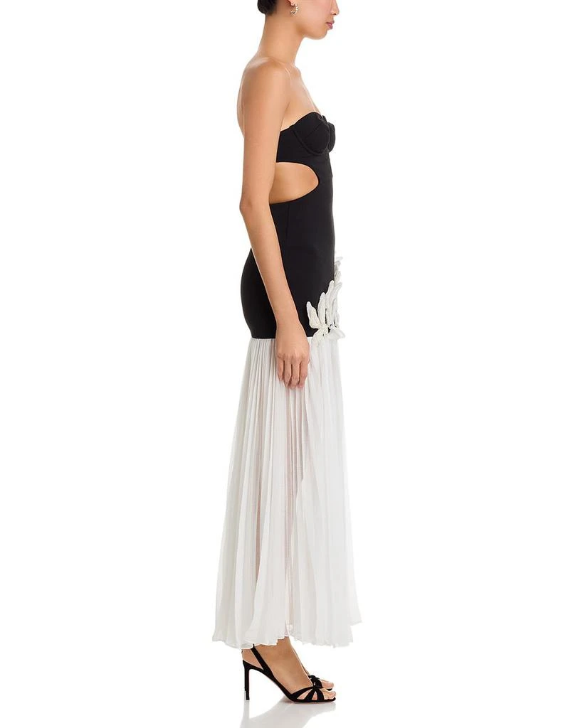 PatBO Runway Floral Strapless Dress 5