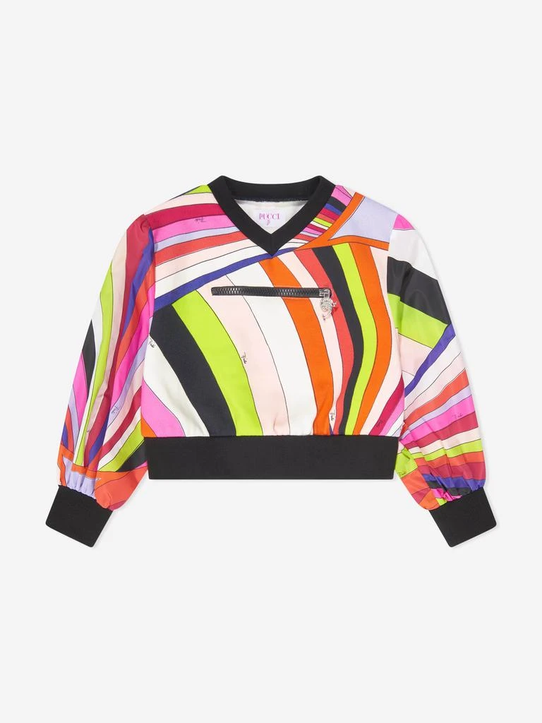 EMILIO PUCCI PUCCI Girls Iride Print Sweatshirt in Multicolour 1