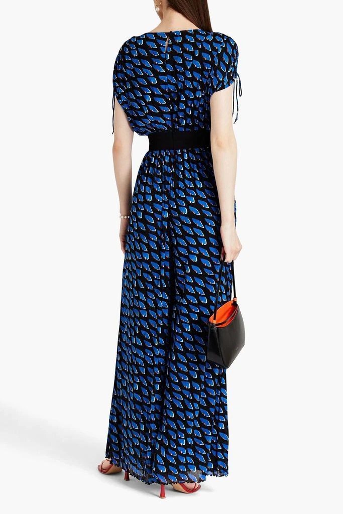 Diane von Furstenberg Andra printed stretch-mesh wide-leg jumpsuit 3