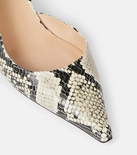 Tom Ford Padlock 55 snake-effect slingback sandals 5