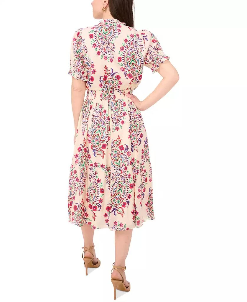 Sam & Jess Petite Printed Short-Sleeve Lawn Maxi Dress 4