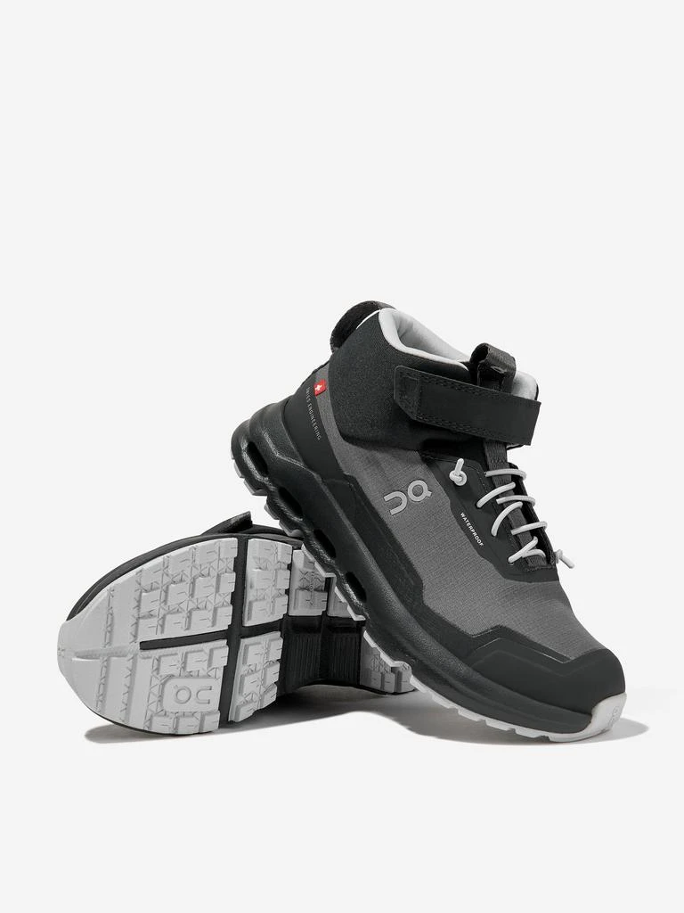 On On Running Kids Cloudhero Mid Waterproof Trainers in Grey 2
