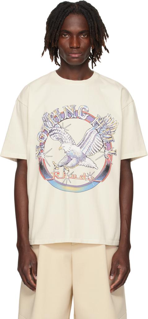 【関税込み】Rhude オフホワイト Chateau Alpes Tシャツ Rhude Off-White 'Chateau Alpes' T-Shirt - T-Shirts - BeyondStyle