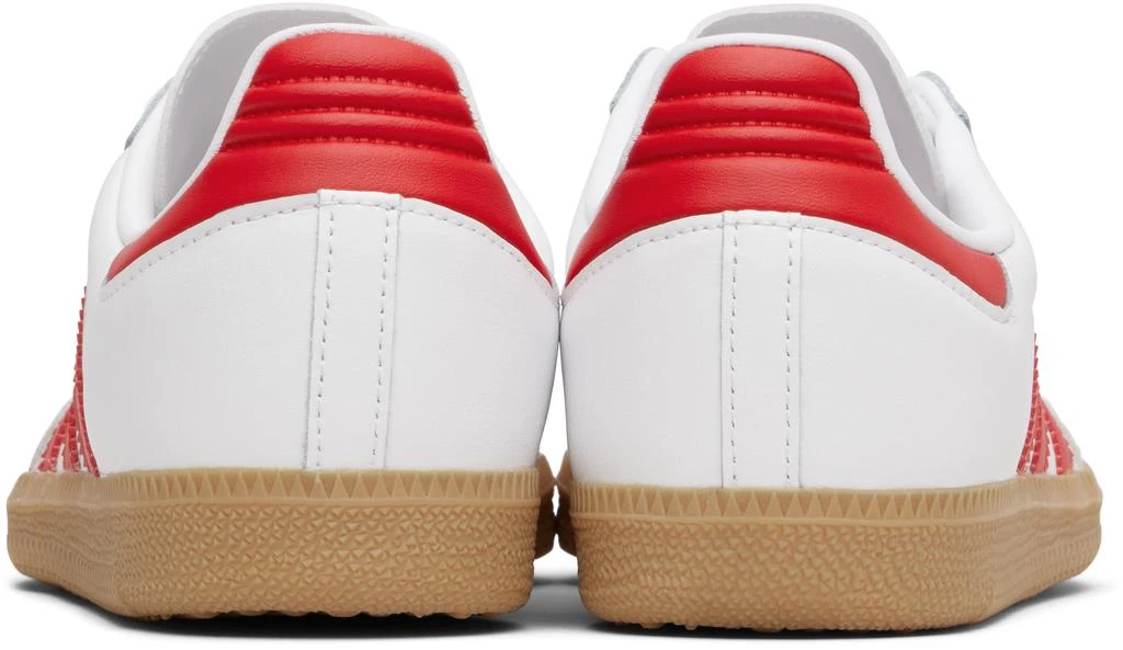 Adidas Big Kids White 
Red Samba OG Sneakers 2