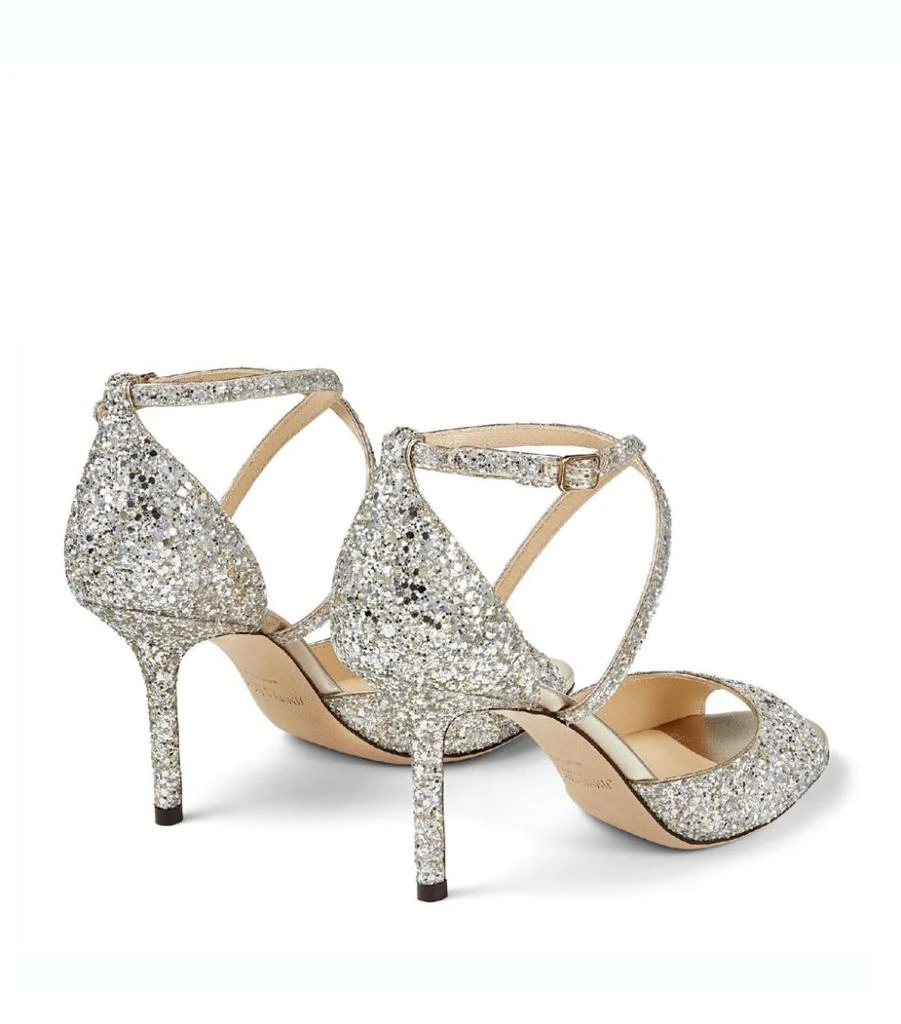 Jimmy Choo Emsy 85 Glitter Sandals 4