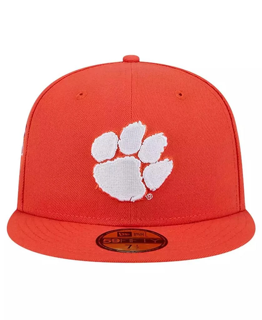 New Era Men's Orange Clemson Tigers Throwback 59FIFTY Fitted Hat 4