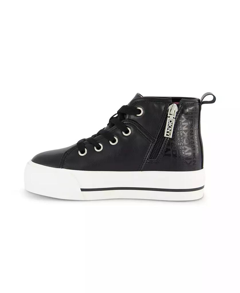 DKNY Little and Big Girls Katie Linda High Top Sneaker