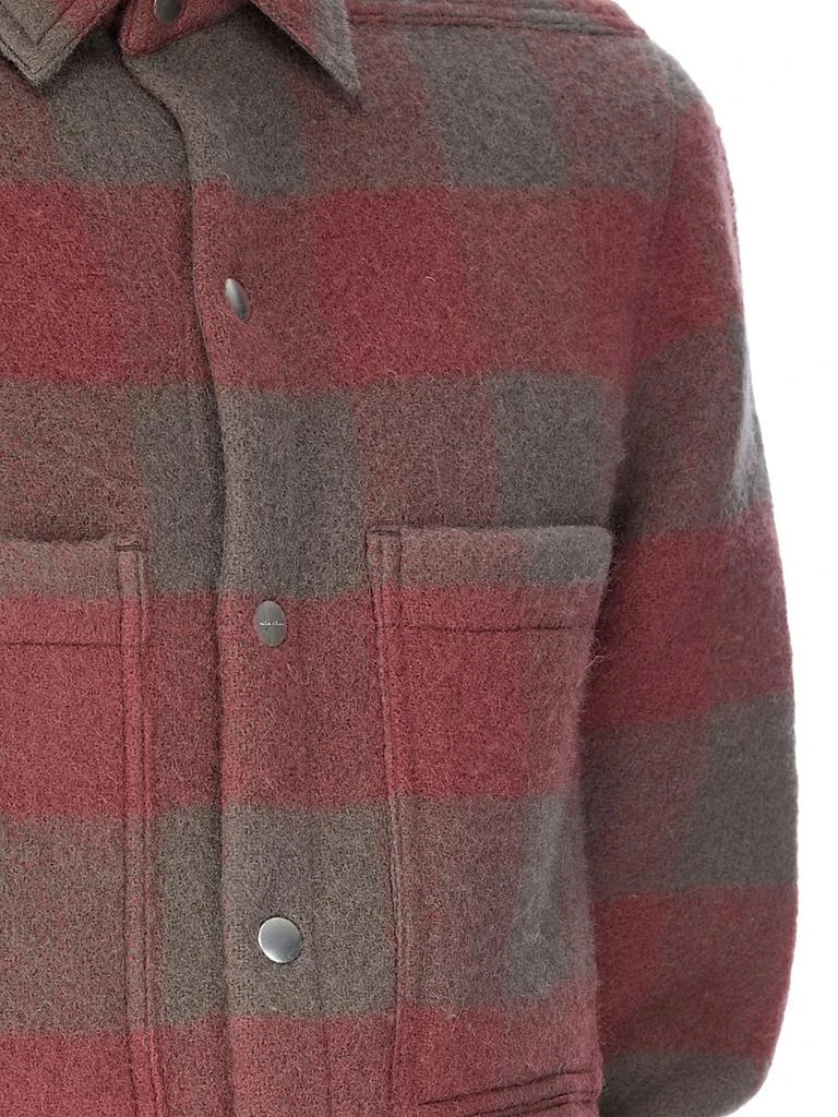 Rick Owens Plaid Wool Overshirt 8