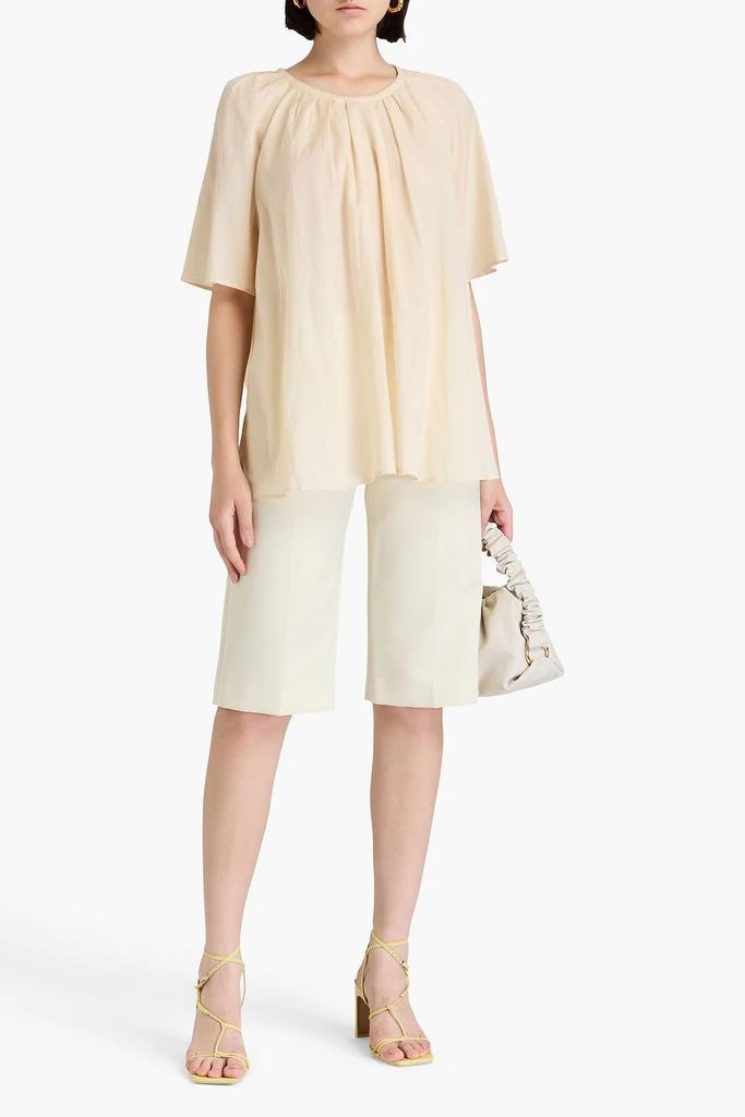 JOSEPH Pleated woven blouse 2