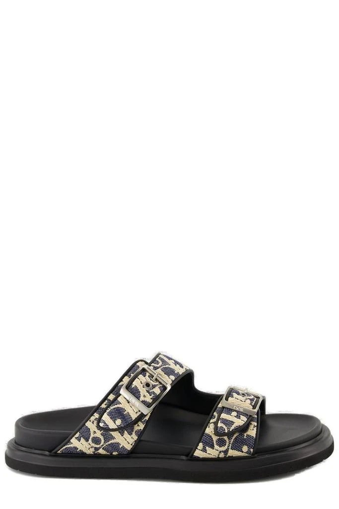 Shop Dior Homme Logo Plaque Open Toe Sandals on Sale at  display picture 3