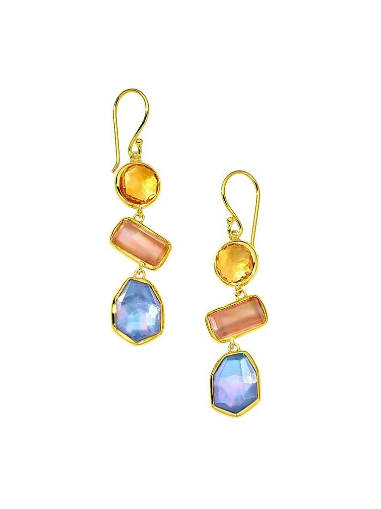 Ippolita Rock Candy® 18K Yellow Gold 
Multi-Gemstone Triple Drop Earrings