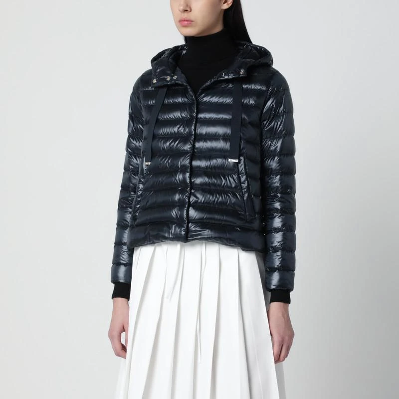 Herno Navy blue ultralight nylon puffer jacket