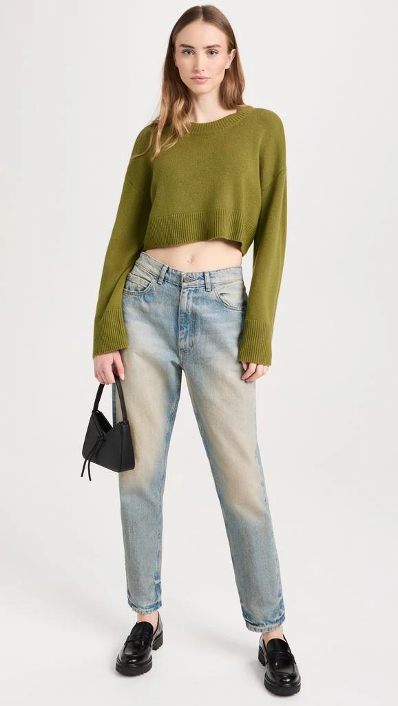 Reformation Paloma Cropped Cashmere Crew 4