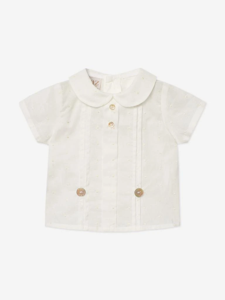 Paz Rodriguez Baby Boys Short Set in Ivory 3