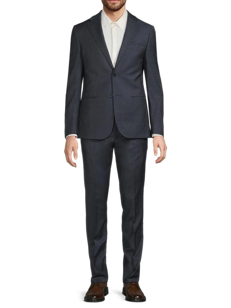 Calvin Klein Notch Lapel Wool-Blend Slim-Fit Suit