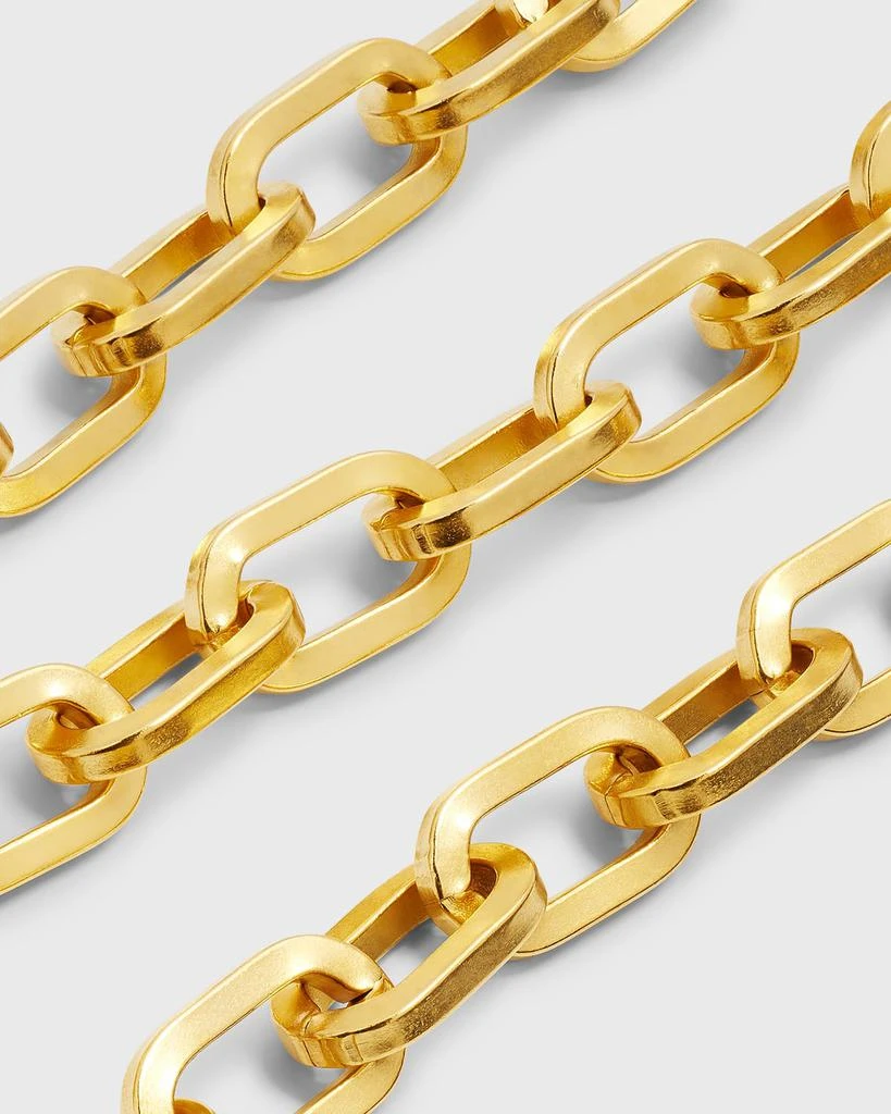 BEN-AMUN 24k Gold Electroplate Oval Link Chain Necklace 3