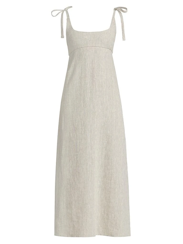 Wave Linen Tie-Strap Midi-Dress  On Sale Now with Up to 71% Off | Discover  Exclusive Deals & Savings at BeyondStyle  Authentic Liberowe  premier|midi-length|Women's|linen|women's apparel|dresses|sleeveless|women's|squareneck|a-line|solid  with Limited ...