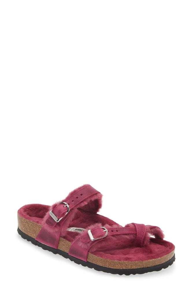 Birkenstock Mayari Genuine Shearling Lined Slide Sandal - Discontinued 1