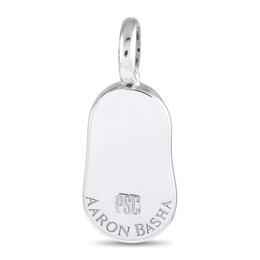 Aaron Basha 18K White Gold Diamond and Enamel Baby Shoe Charm AB08-111124 2