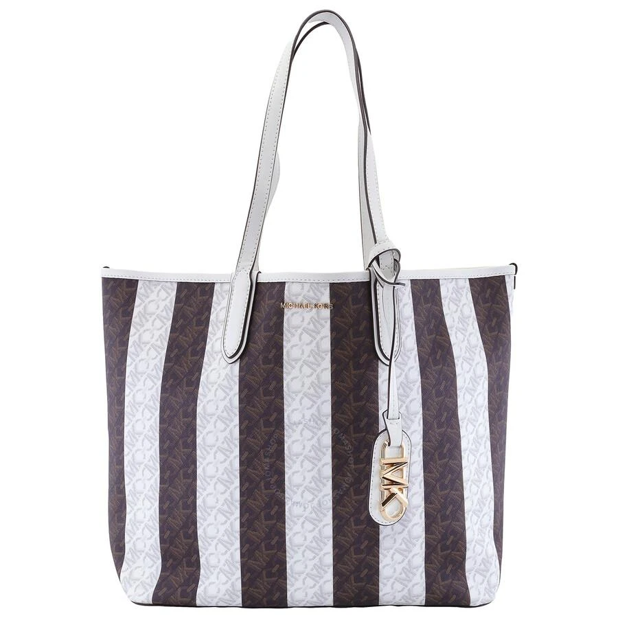 Michael Kors Eliza Large Striped Tote Bag 1