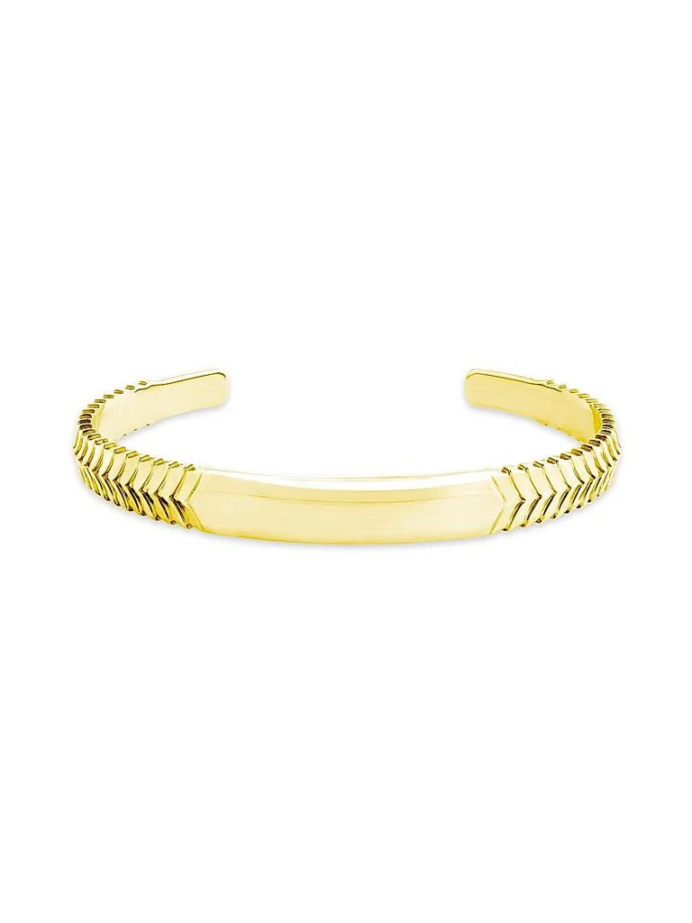 Stephen Webster Herringbone Torque 14K Gold Cuff Bracelet