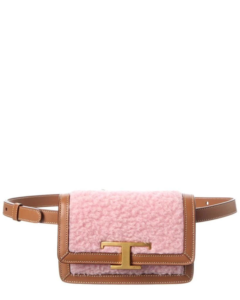 Tod
s TOD’s Leather
Wool Belt Bag