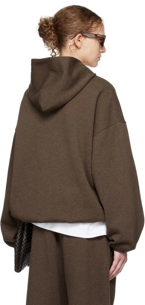 Essentials Brown Elasticized Hoodie 3