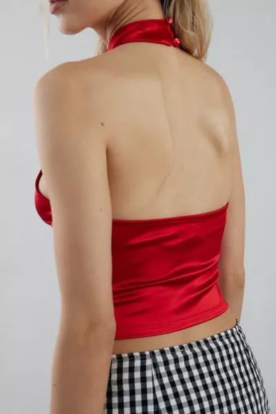 Kimchi Blue Kimchi Blue Celeste Ruffle Keyhole Halter Top