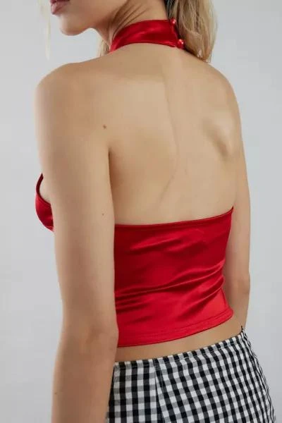 Kimchi Blue Kimchi Blue Celeste Ruffle Keyhole Halter Top 2