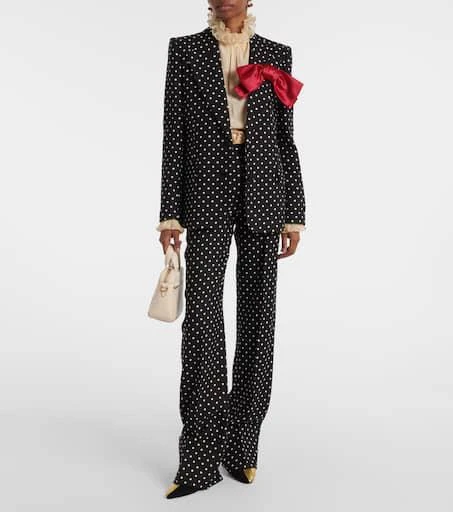 Valentino Polka-dot straight pants 2